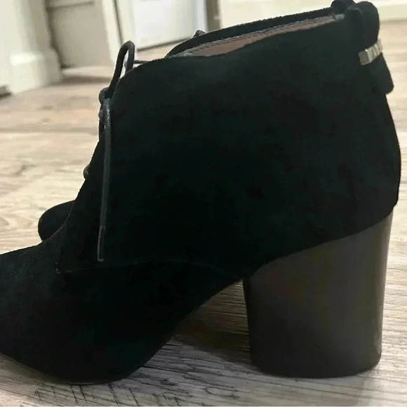 French Connection Dinah Black Suede Lace Up Boots - Picture 3 of 7